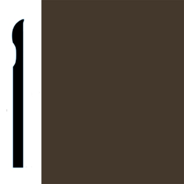 Picture of VPI Corp. - Low Dirt Retention Wallbase LDR2 4-inch Burnt Umber