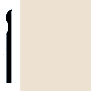 Picture of VPI Corp. - Low Dirt Retention Wallbase LDR2 4-inch Papyrus