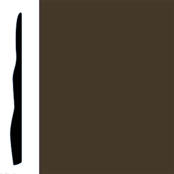 Picture of VPI Corp. - Low Dirt Retention Wallbase LDR4 5 1/2-inch Burnt Umber