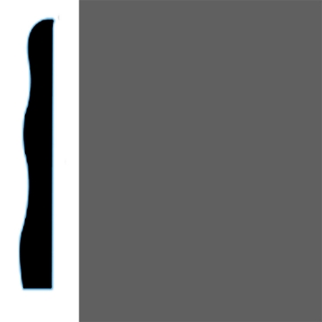 Picture of VPI Corp. - Low Dirt Retention Wallbase LDR5 3 1/2-inch Charcoal