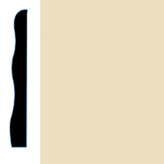 Picture of VPI Corp. - Low Dirt Retention Wallbase LDR5 3 1/2-inch Eggshell