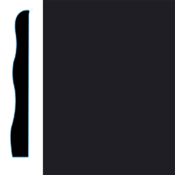 Picture of VPI Corp. - Low Dirt Retention Wallbase LDR5 3 1/2-inch Jet