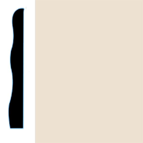 Picture of VPI Corp. - Low Dirt Retention Wallbase LDR5 3 1/2-inch Papyrus