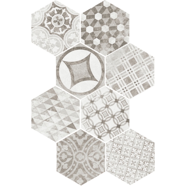 Picture of Equipe - Hexatile Cement Garden Decos Garden Grey