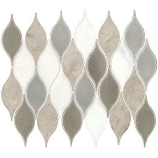 Picture of Daltile - Stone Decorative Accents Lumia Leaf Mosaic Gray