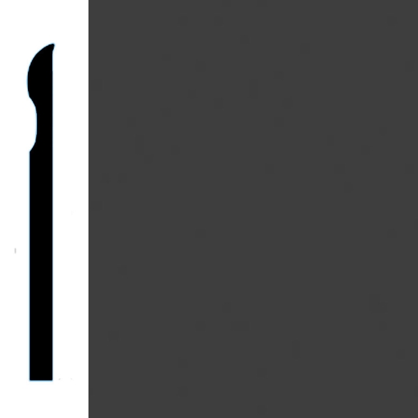 Picture of VPI Corp. - Low Dirt Retention Wallbase LDR2 4-inch Graphite