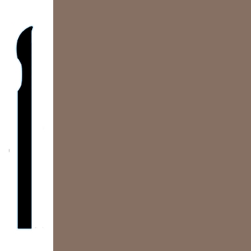 Picture of VPI Corp. - Low Dirt Retention Wallbase LDR2 4-inch Toast