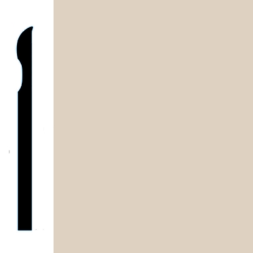 Picture of VPI Corp. - Low Dirt Retention Wallbase LDR2 6-inch Fawn