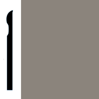 Picture of VPI Corp. - Low Dirt Retention Wallbase LDR2 6-inch Pewter