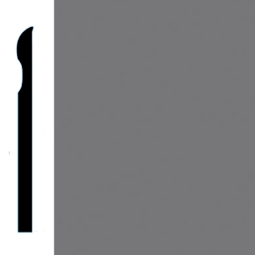 Picture of VPI Corp. - Low Dirt Retention Wallbase LDR2 6-inch Tudor Gray