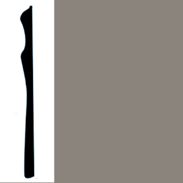 Picture of VPI Corp. - Low Dirt Retention Wallbase LDR3 4 1/2-inch Pewter