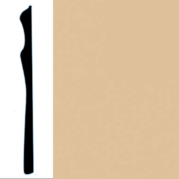 Picture of VPI Corp. - Low Dirt Retention Wallbase LDR3 6-inch Cafe Au Lait