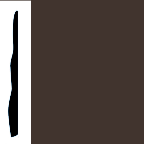 Picture of VPI Corp. - Low Dirt Retention Wallbase LDR4 4 1/2-inch Chocolate