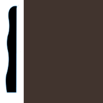 Picture of VPI Corp. - Low Dirt Retention Wallbase LDR5 3 1/2-inch Chocolate