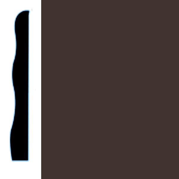 Picture of VPI Corp. - Low Dirt Retention Wallbase LDR5 3 1/2-inch Chocolate