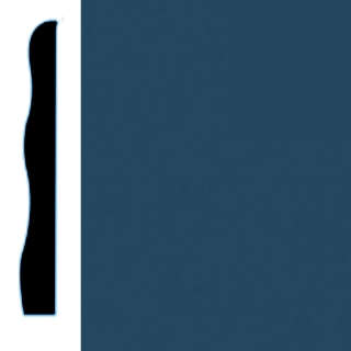 Picture of VPI Corp. - Low Dirt Retention Wallbase LDR5 3 1/2-inch Moroccan Blue