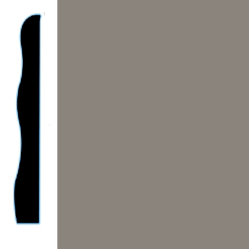 Picture of VPI Corp. - Low Dirt Retention Wallbase LDR5 3 1/2-inch Pewter