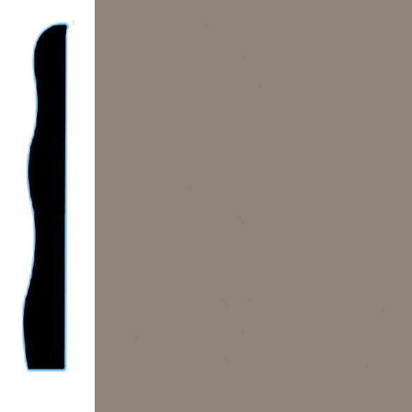 Picture of VPI Corp. - Low Dirt Retention Wallbase LDR5 3 1/2-inch Smoke