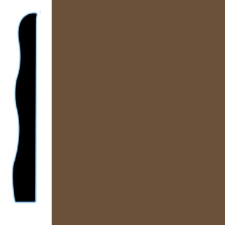 Picture of VPI Corp. - Low Dirt Retention Wallbase LDR5 3 1/2-inch Spice