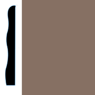 Picture of VPI Corp. - Low Dirt Retention Wallbase LDR5 3 1/2-inch Toast