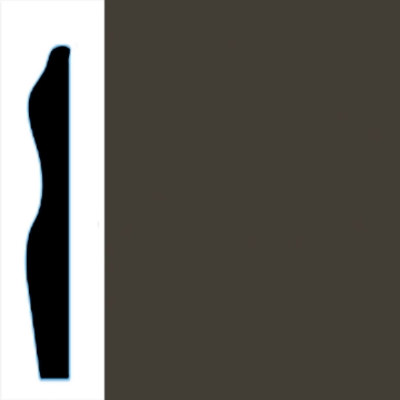 Picture of VPI Corp. - Low Dirt Retention Wallbase LDR6 3-inch Black Brown