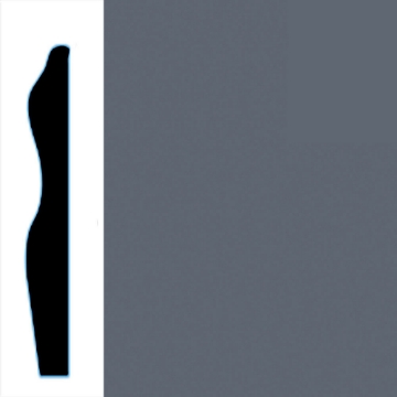 Picture of VPI Corp. - Low Dirt Retention Wallbase LDR6 3-inch Charcoal Slate