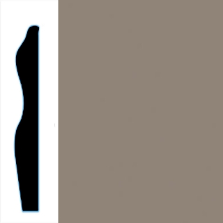 Picture of VPI Corp. - Low Dirt Retention Wallbase LDR6 3-inch Smoke