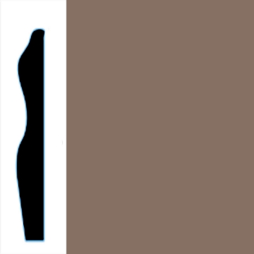 Picture of VPI Corp. - Low Dirt Retention Wallbase LDR6 3-inch Toast