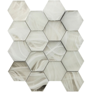 Picture of MiR Mosaic - Cloud 9 Hex Silver White