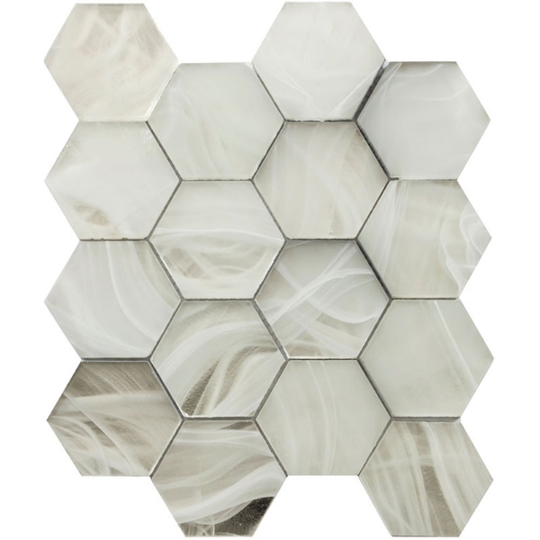 Picture of MiR Mosaic - Cloud 9 Hex Silver White