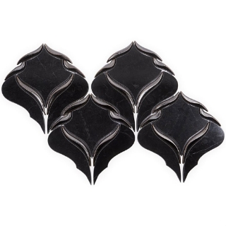 Picture of SOHO Studio Corp - Water Jet Mosaic Cinque Terre Black Jade