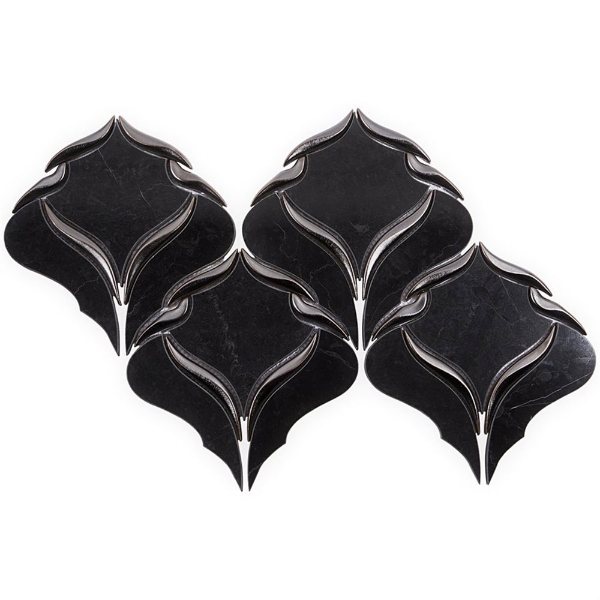 Picture of SOHO Studio Corp - Water Jet Mosaic Cinque Terre Black Jade