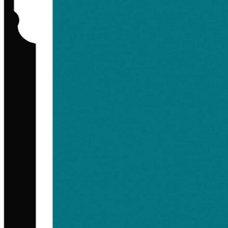 Picture of Burke - Edge Effects Illusion 3 1/4 Wall Base Peacock