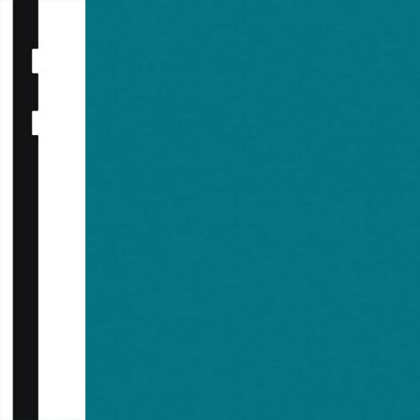 Picture of Burke - Edge Effects Double Etched 4 1/4 Wall Base Peacock