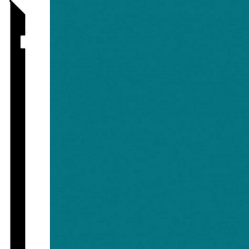 Picture of Burke - Edge Effects Etched 4 1/4 Wall Base Peacock