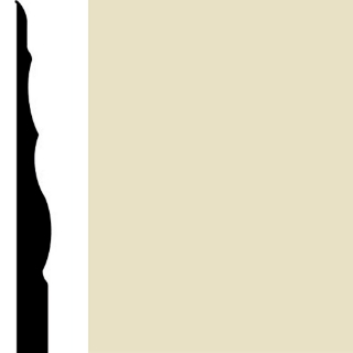 Picture of Burke - Edge Effects Sophisticate 4 1/4 Wall Base Nougat