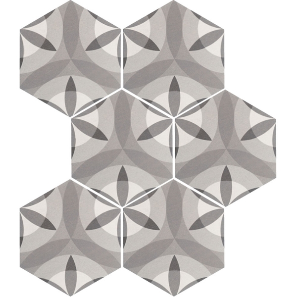 Picture of Equipe - Hexatile Nature Decos Nature Black & White