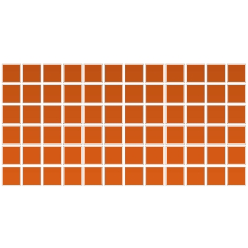 Picture of Daltile - Color Wheel Mosaic Orange Burst