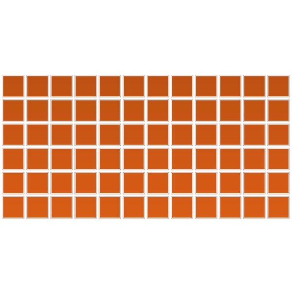 Picture of Daltile - Color Wheel Mosaic Orange Burst