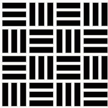 Picture of Daltile - Color Wheel Mosaic Lattice Weave Black