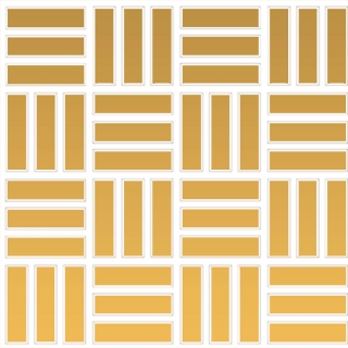 Picture of Daltile - Color Wheel Mosaic Lattice Weave Mustard