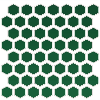 Picture of Daltile - Color Wheel Mosaic Hexagon Emerald