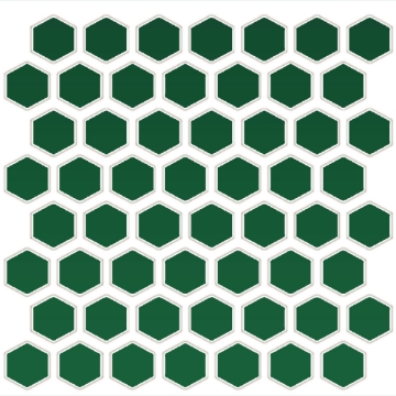 Picture of Daltile - Color Wheel Mosaic Hexagon Emerald