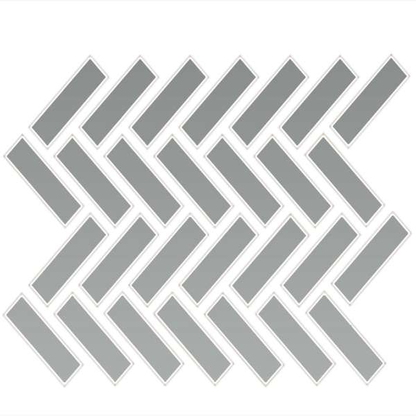 Picture of Daltile - Color Wheel Mosaic Herringbone Desert Grey