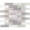 Picture of Daltile - SimplyStick Mosaix Brick Joint Daphne White Glass Blend