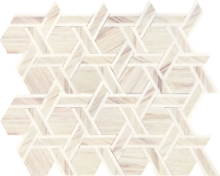 Picture of Daltile - Fonte Rotating Hexagon Pier White Blend