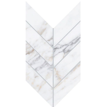 Picture of Daltile - Marble Attache Lavish Chevron Golden Reverie