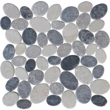 Picture of Tesoro - Ocean Stones Coin Light Grey Dark Grey White