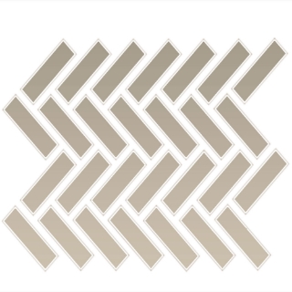 Picture of Daltile - Color Wheel Mosaic Herringbone Matte Urban Putty