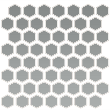 Picture of Daltile - Color Wheel Mosaic Hexagon Matte Desert Grey